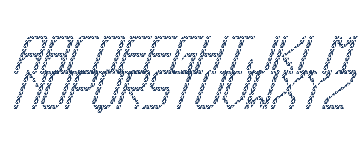 Triangled tfb cursive Lowercase