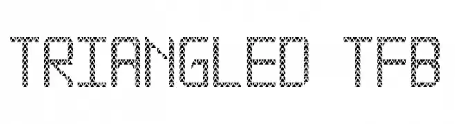 Triangled tfb  Frei Schriftart Herunterladen