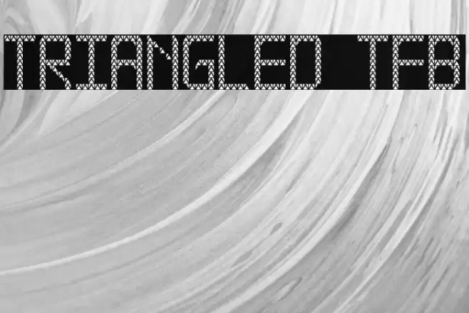 Triangled tfb Font examples