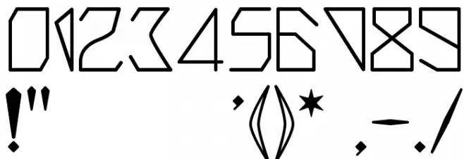 Triangler Font OTHER CHARS