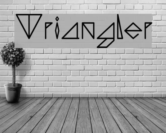 Triangler Font examples