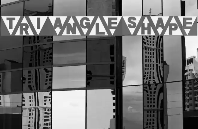 Triangleshape Font examples