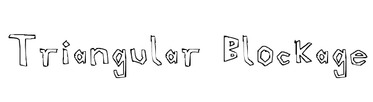 Triangular Blockage  font caratteri gratis