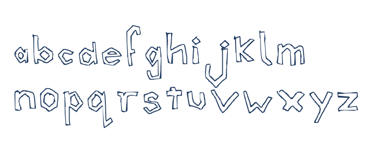 Triangular Blockage Lowercase