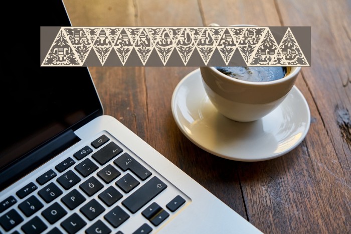 TriangularHD Font examples