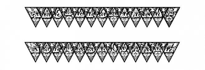 TriangularHD Fonte MINÚSCULAS