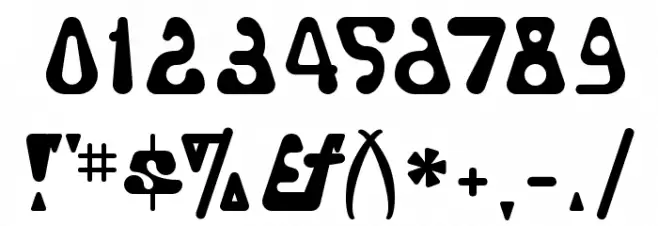 Triangulor Font OTHER CHARS