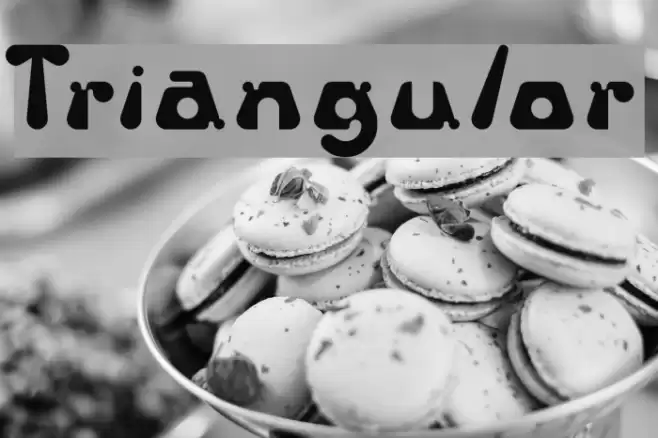 Triangulor Font examples