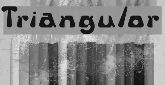 Triangulor Font examples