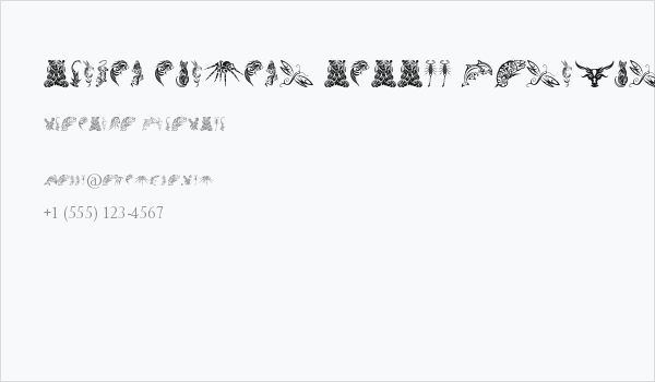 Tribal Animals Tattoo Designs Business Card