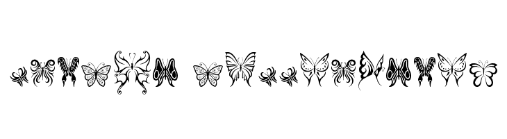 Tribal Butterflies  les polices de caractères gratuit tlcharger