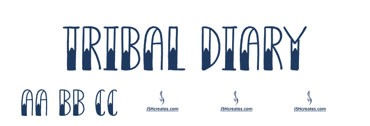 Tribal Diary Font Preview