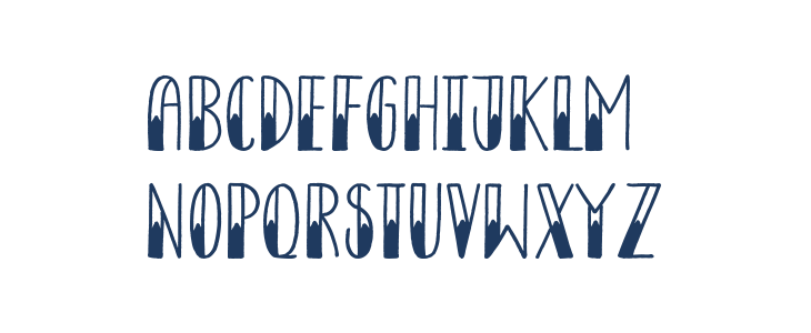 Tribal Diary Uppercase