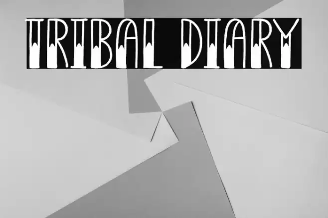 Tribal Diary Fonte examples