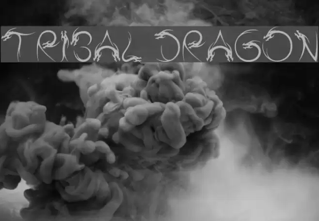 Tribal Dragon フォント examples