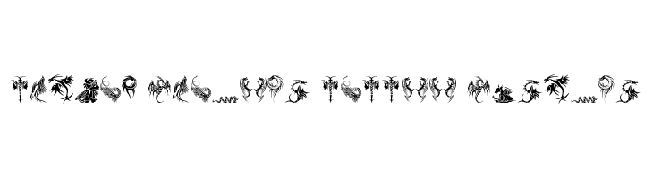 Tribal Dragons Tattoo Designs  لخطوط تنزيل