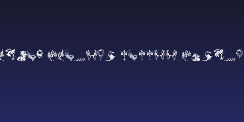 Tribal Dragons Tattoo Designs Social Header