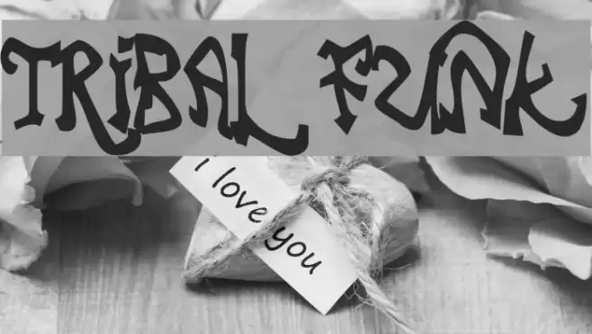 Tribal Funk Font examples