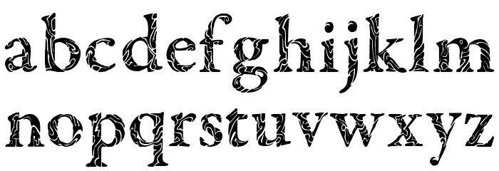 Tribal Garamond फ़ॉन्ट लोअरकेस