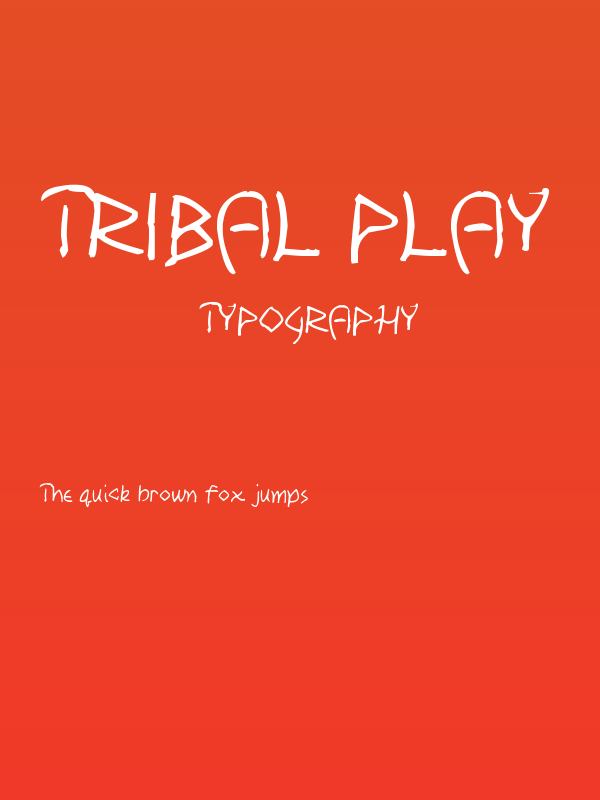 Tribal Play Poster