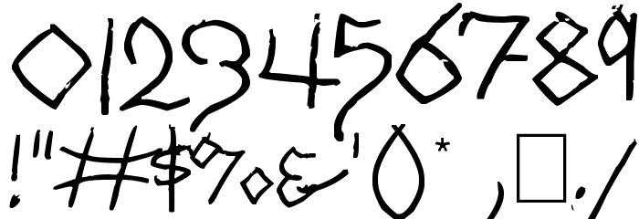 Tribal Schoolhouse Font OTHER CHARS