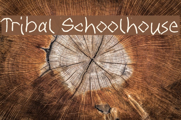 Tribal Schoolhouse Font examples