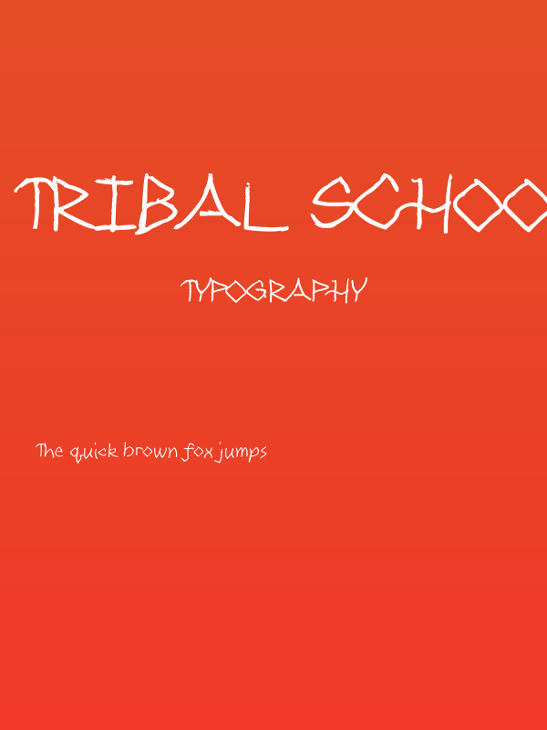 Tribal Schoolhouse Poster