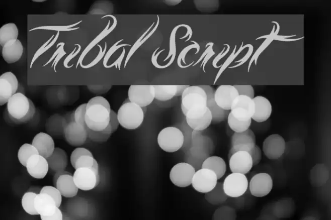 Tribal Script Font examples