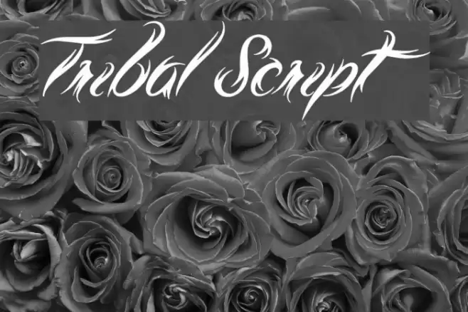 Tribal Script Font examples