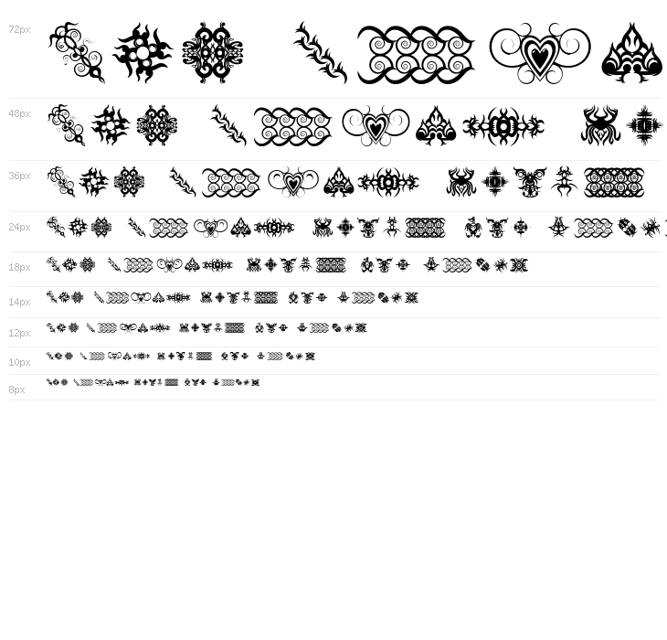 Tribal Tattoo Addict Waterfall