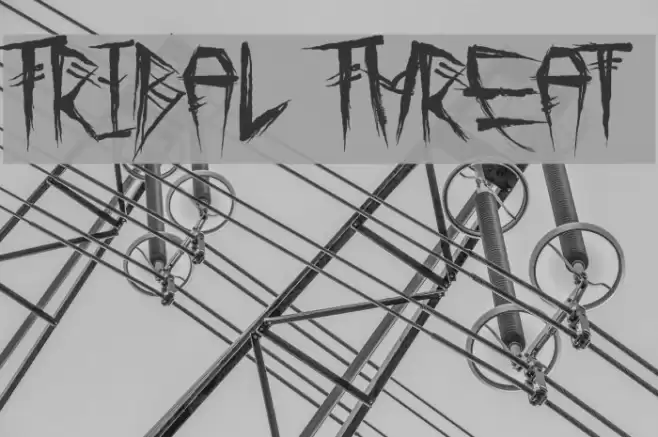 Tribal Threat Font examples