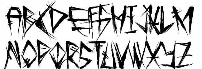 Tribal Threat Caratteri MINUSCOLO