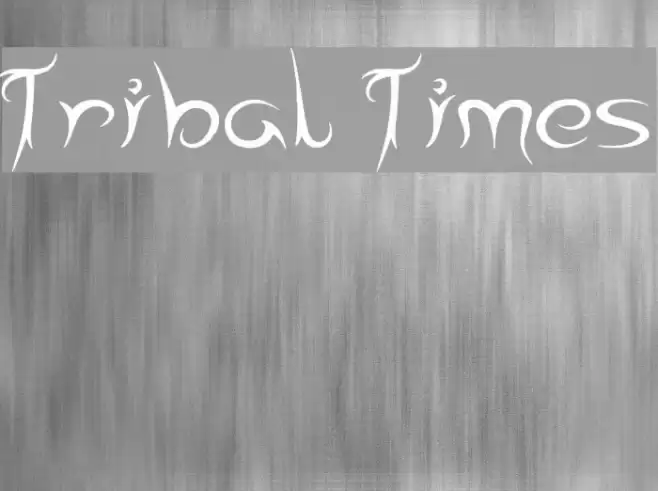 Tribal Times Font examples