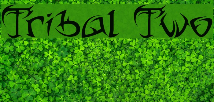 Tribal Two Font examples