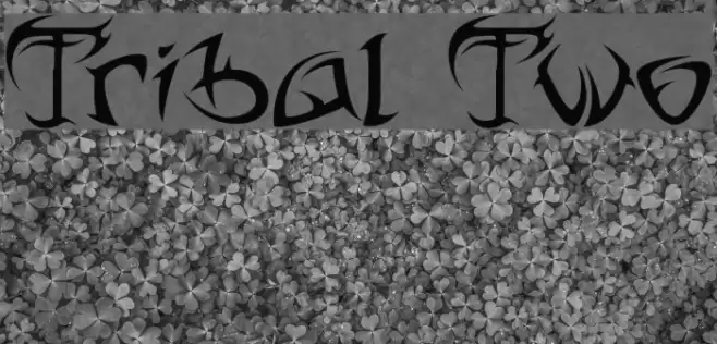 Tribal Two Font examples