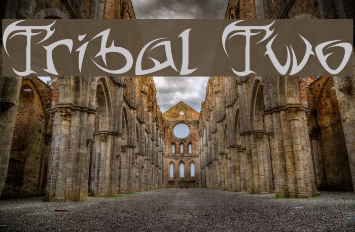 Tribal Two Font examples