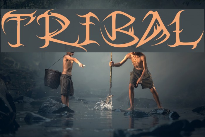 Tribal Font examples