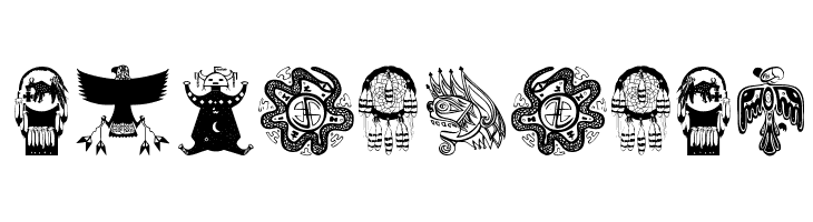 TribalBats Font