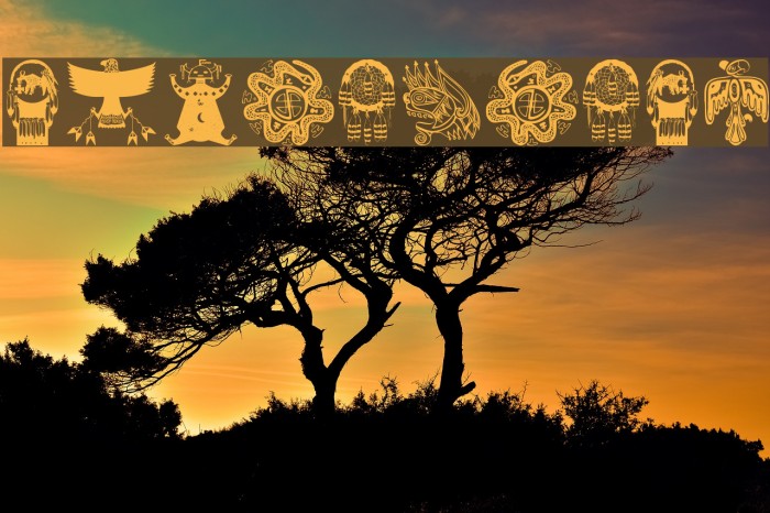 TribalBats Font examples