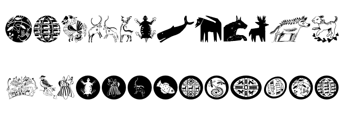 TribalDesignsCinque Font LOWERCASE