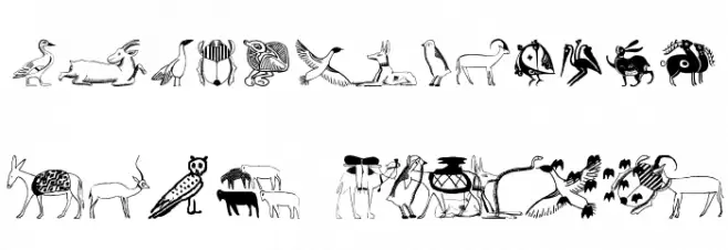 TribalDesignsOtto Caratteri MINUSCOLO