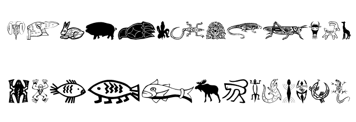TribalFigTwo Font LOWERCASE