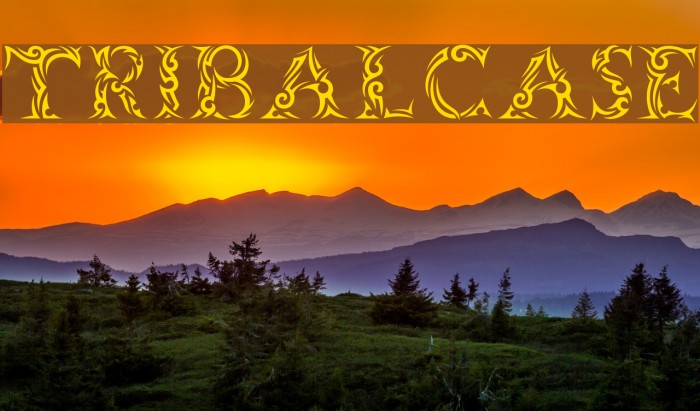 Tribalcase Font examples