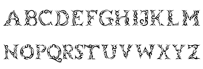Tribalcase Font LOWERCASE