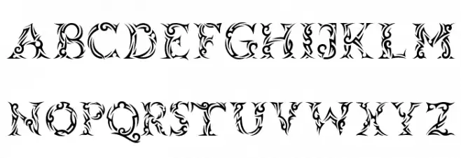 Tribalcase フォント 小文字