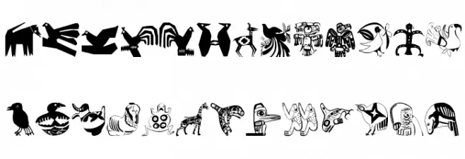 TribalisM-K Schriftart Groß