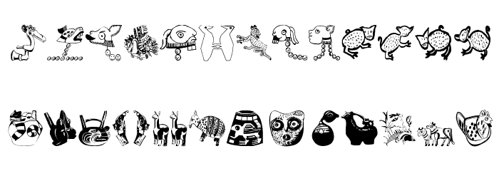 TribalisM-K Font LOWERCASE