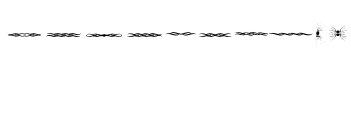 Tribalism Free Font OTHER CHARS