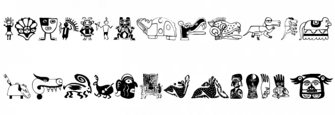 TribalisticaFigures 字体 小写