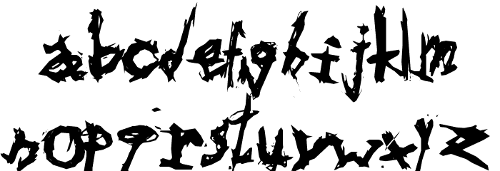 Triballaka Font LOWERCASE